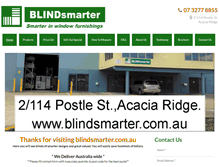 Tablet Screenshot of blindsmarter.com.au